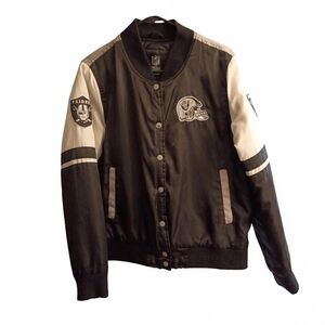 NFL Kids Team Apparel Raiders Varsity Jacket